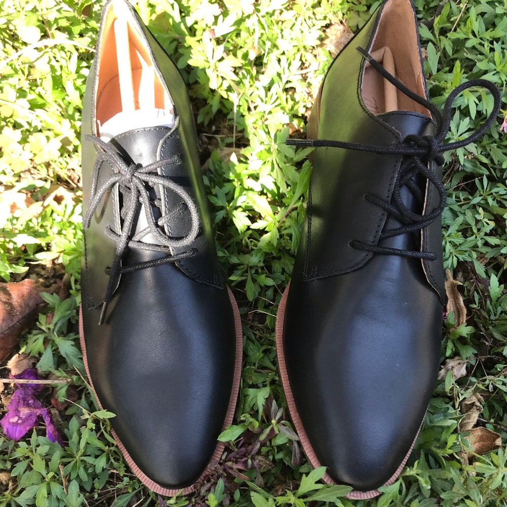 New Madewell The Frances’s Oxfords in Black shoes
